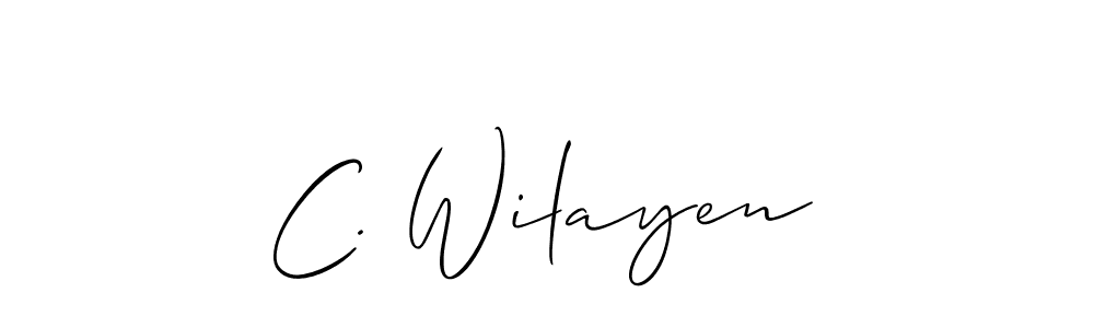 Best and Professional Signature Style for C. Wilayen. Allison_Script Best Signature Style Collection. C. Wilayen signature style 2 images and pictures png