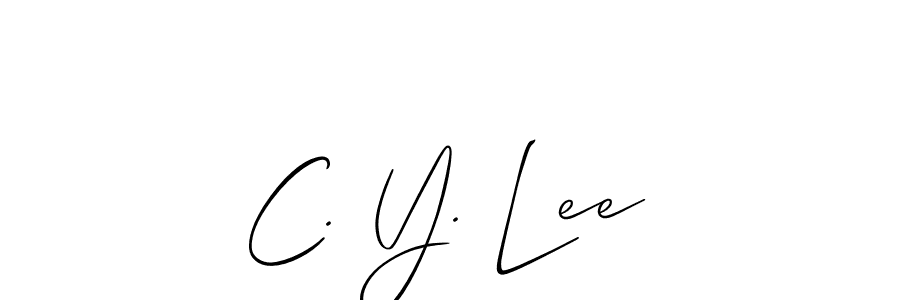 C. Y. Lee stylish signature style. Best Handwritten Sign (Allison_Script) for my name. Handwritten Signature Collection Ideas for my name C. Y. Lee. C. Y. Lee signature style 2 images and pictures png