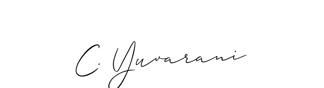 Best and Professional Signature Style for C. Yuvarani. Allison_Script Best Signature Style Collection. C. Yuvarani signature style 2 images and pictures png