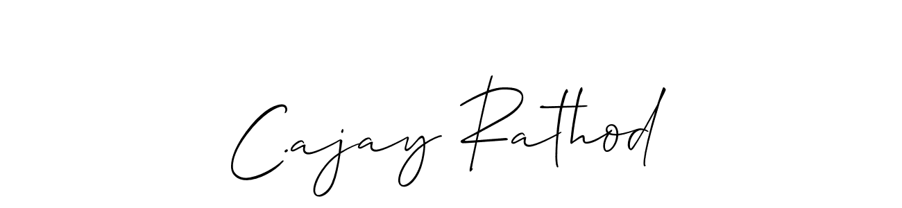 Make a beautiful signature design for name C.ajay Rathod. Use this online signature maker to create a handwritten signature for free. C.ajay Rathod signature style 2 images and pictures png