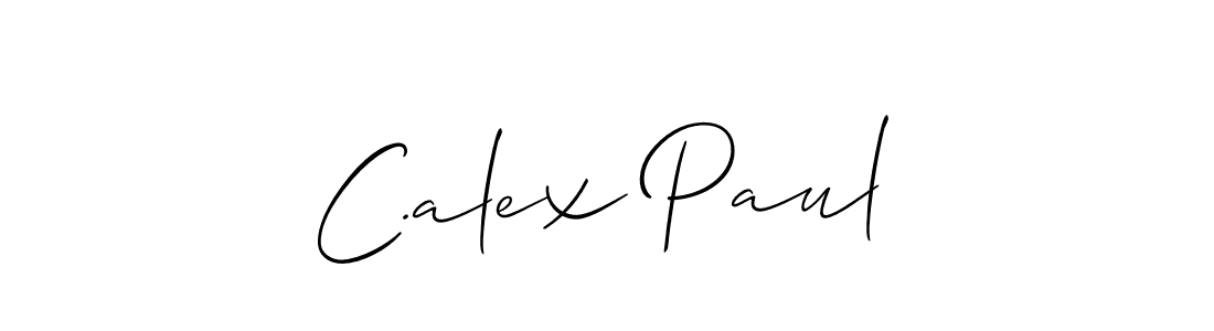 It looks lik you need a new signature style for name C.alex Paul. Design unique handwritten (Allison_Script) signature with our free signature maker in just a few clicks. C.alex Paul signature style 2 images and pictures png