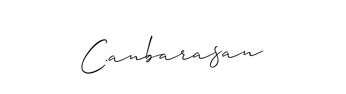 How to make C.anbarasan signature? Allison_Script is a professional autograph style. Create handwritten signature for C.anbarasan name. C.anbarasan signature style 2 images and pictures png