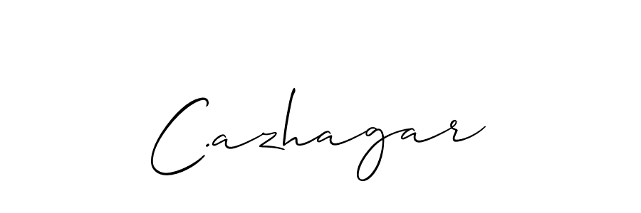 Similarly Allison_Script is the best handwritten signature design. Signature creator online .You can use it as an online autograph creator for name C.azhagar. C.azhagar signature style 2 images and pictures png