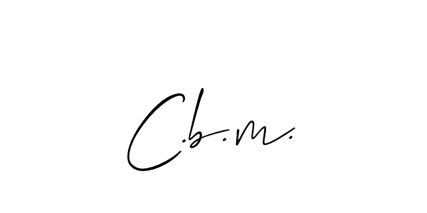 Also You can easily find your signature by using the search form. We will create C.b.m. name handwritten signature images for you free of cost using Allison_Script sign style. C.b.m. signature style 2 images and pictures png