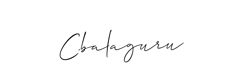 Make a beautiful signature design for name C.balaguru. With this signature (Allison_Script) style, you can create a handwritten signature for free. C.balaguru signature style 2 images and pictures png