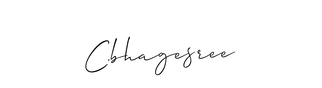 How to make C.bhagesree name signature. Use Allison_Script style for creating short signs online. This is the latest handwritten sign. C.bhagesree signature style 2 images and pictures png