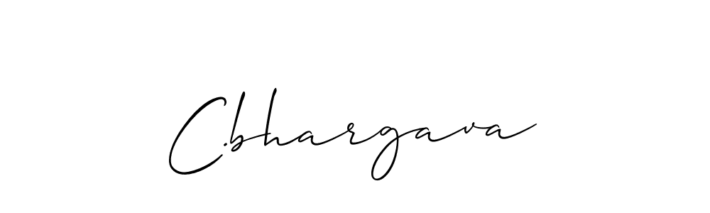 How to make C.bhargava name signature. Use Allison_Script style for creating short signs online. This is the latest handwritten sign. C.bhargava signature style 2 images and pictures png