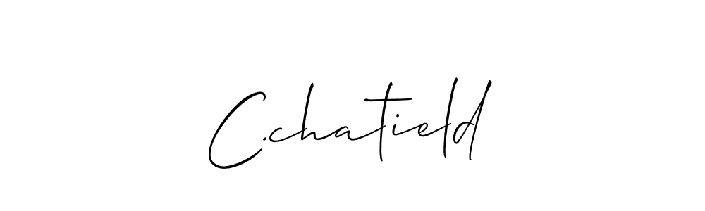 Also You can easily find your signature by using the search form. We will create C.chatield name handwritten signature images for you free of cost using Allison_Script sign style. C.chatield signature style 2 images and pictures png