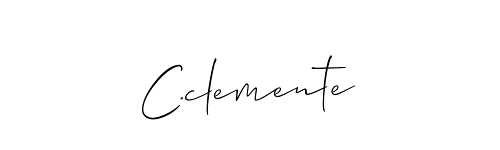 if you are searching for the best signature style for your name C.clemente. so please give up your signature search. here we have designed multiple signature styles  using Allison_Script. C.clemente signature style 2 images and pictures png