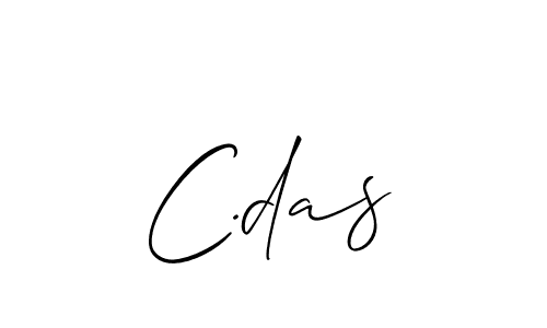 Design your own signature with our free online signature maker. With this signature software, you can create a handwritten (Allison_Script) signature for name C.das. C.das signature style 2 images and pictures png