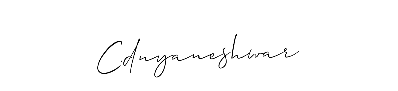 Also You can easily find your signature by using the search form. We will create C.dnyaneshwar name handwritten signature images for you free of cost using Allison_Script sign style. C.dnyaneshwar signature style 2 images and pictures png