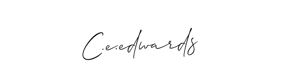 Allison_Script is a professional signature style that is perfect for those who want to add a touch of class to their signature. It is also a great choice for those who want to make their signature more unique. Get C.e.edwards name to fancy signature for free. C.e.edwards signature style 2 images and pictures png