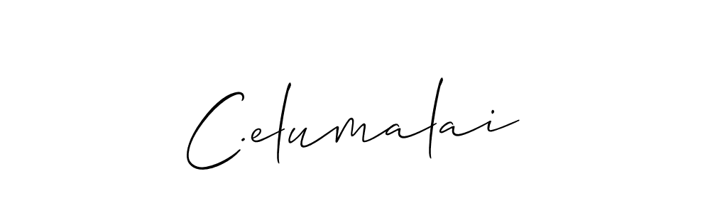 How to Draw C.elumalai signature style? Allison_Script is a latest design signature styles for name C.elumalai. C.elumalai signature style 2 images and pictures png