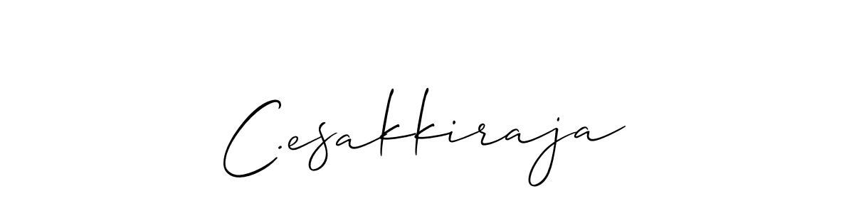 How to make C.esakkiraja signature? Allison_Script is a professional autograph style. Create handwritten signature for C.esakkiraja name. C.esakkiraja signature style 2 images and pictures png