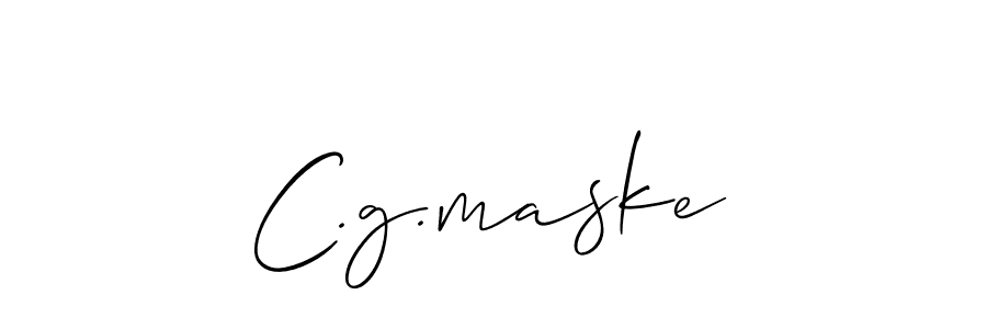 How to Draw C.g.maske signature style? Allison_Script is a latest design signature styles for name C.g.maske. C.g.maske signature style 2 images and pictures png