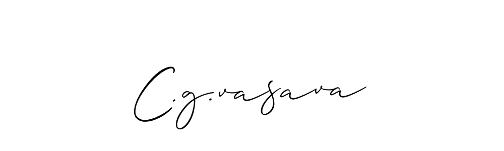 C.g.vasava stylish signature style. Best Handwritten Sign (Allison_Script) for my name. Handwritten Signature Collection Ideas for my name C.g.vasava. C.g.vasava signature style 2 images and pictures png