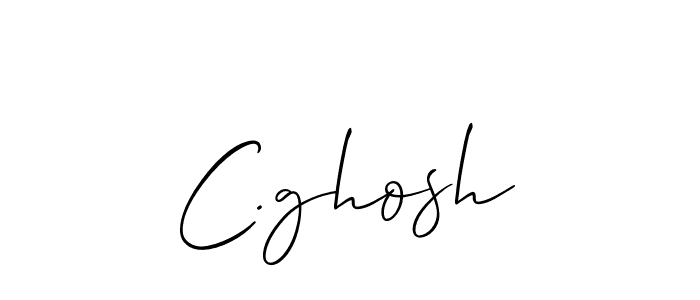 How to Draw C.ghosh signature style? Allison_Script is a latest design signature styles for name C.ghosh. C.ghosh signature style 2 images and pictures png