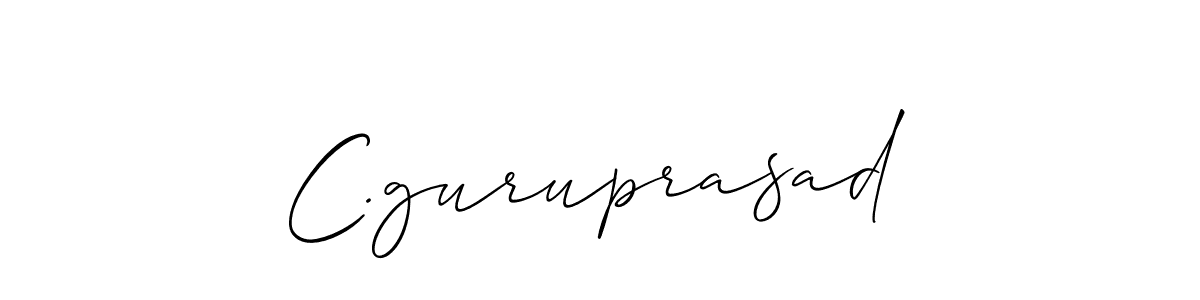 if you are searching for the best signature style for your name C.guruprasad. so please give up your signature search. here we have designed multiple signature styles  using Allison_Script. C.guruprasad signature style 2 images and pictures png