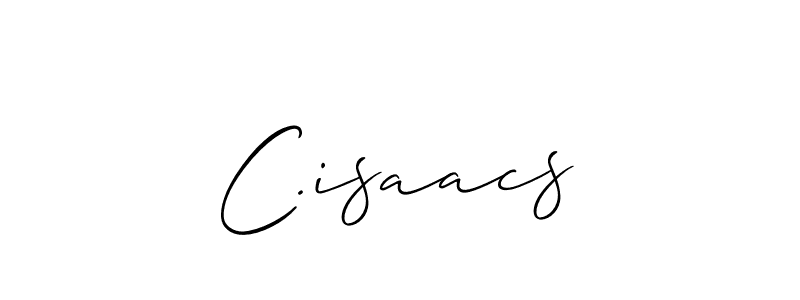 Best and Professional Signature Style for C.isaacs. Allison_Script Best Signature Style Collection. C.isaacs signature style 2 images and pictures png