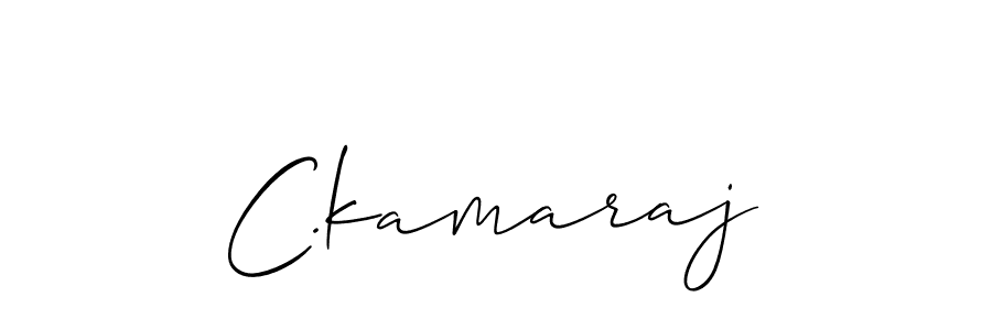 You should practise on your own different ways (Allison_Script) to write your name (C.kamaraj) in signature. don't let someone else do it for you. C.kamaraj signature style 2 images and pictures png