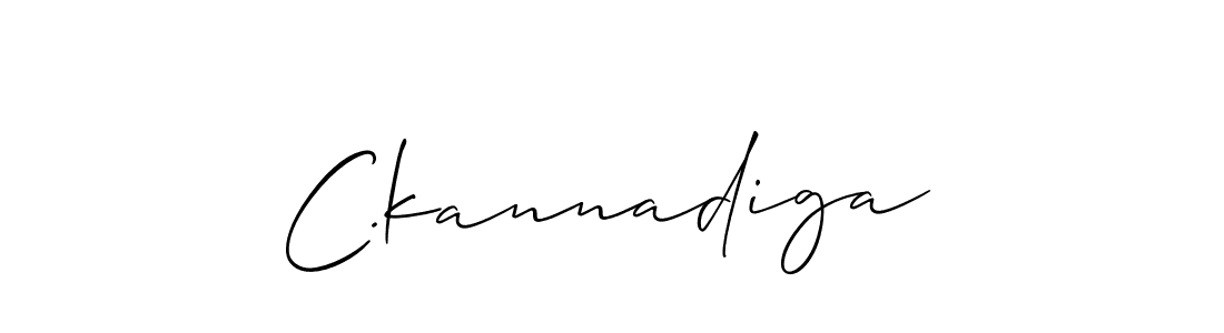 Also we have C.kannadiga name is the best signature style. Create professional handwritten signature collection using Allison_Script autograph style. C.kannadiga signature style 2 images and pictures png