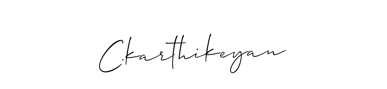 This is the best signature style for the C.karthikeyan name. Also you like these signature font (Allison_Script). Mix name signature. C.karthikeyan signature style 2 images and pictures png