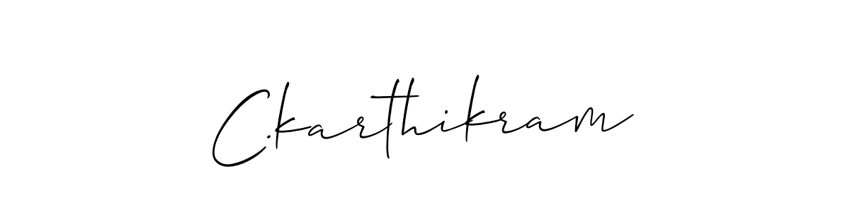 It looks lik you need a new signature style for name C.karthikram. Design unique handwritten (Allison_Script) signature with our free signature maker in just a few clicks. C.karthikram signature style 2 images and pictures png