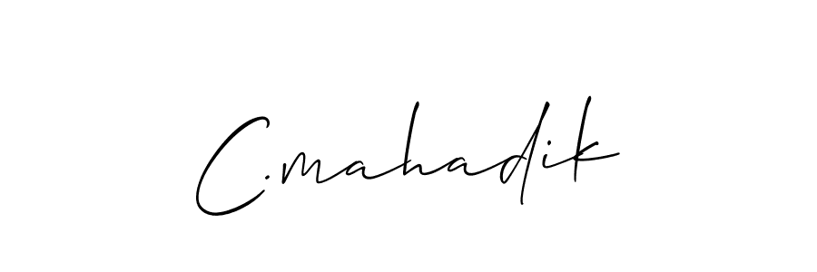How to make C.mahadik signature? Allison_Script is a professional autograph style. Create handwritten signature for C.mahadik name. C.mahadik signature style 2 images and pictures png