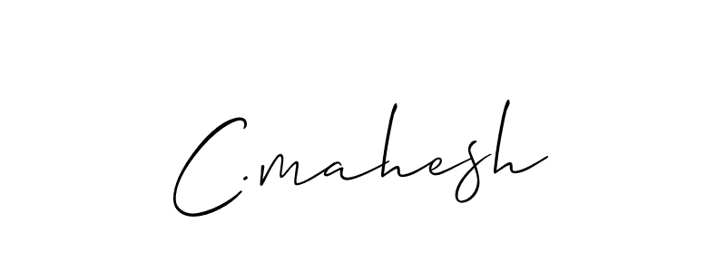 You should practise on your own different ways (Allison_Script) to write your name (C.mahesh) in signature. don't let someone else do it for you. C.mahesh signature style 2 images and pictures png