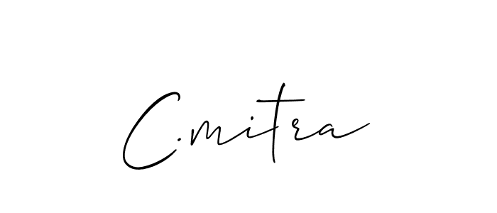 How to make C.mitra signature? Allison_Script is a professional autograph style. Create handwritten signature for C.mitra name. C.mitra signature style 2 images and pictures png