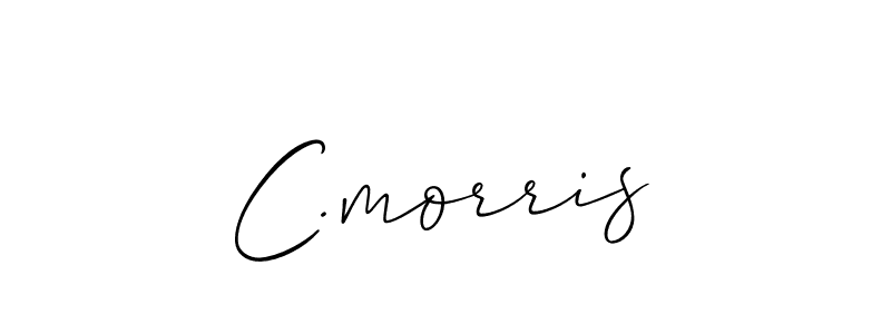 How to make C.morris name signature. Use Allison_Script style for creating short signs online. This is the latest handwritten sign. C.morris signature style 2 images and pictures png