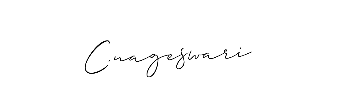 Make a beautiful signature design for name C.nageswari. Use this online signature maker to create a handwritten signature for free. C.nageswari signature style 2 images and pictures png