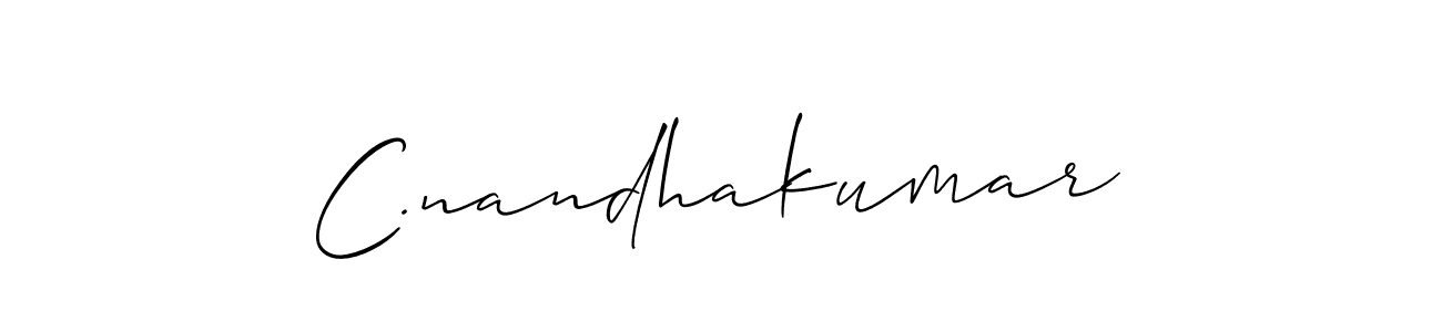 C.nandhakumar stylish signature style. Best Handwritten Sign (Allison_Script) for my name. Handwritten Signature Collection Ideas for my name C.nandhakumar. C.nandhakumar signature style 2 images and pictures png