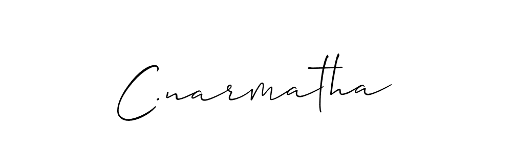 How to make C.narmatha signature? Allison_Script is a professional autograph style. Create handwritten signature for C.narmatha name. C.narmatha signature style 2 images and pictures png