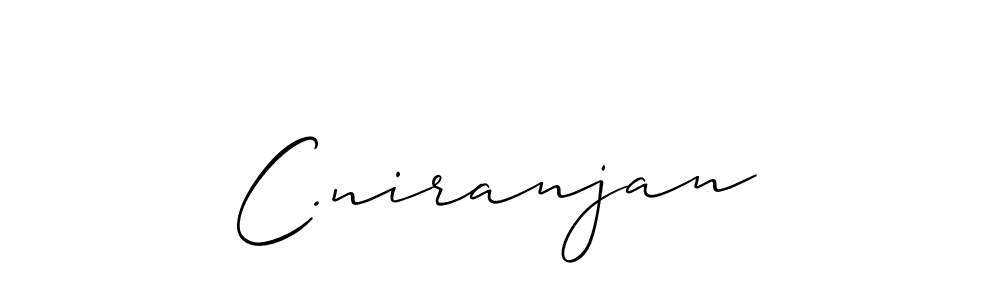 Create a beautiful signature design for name C.niranjan. With this signature (Allison_Script) fonts, you can make a handwritten signature for free. C.niranjan signature style 2 images and pictures png