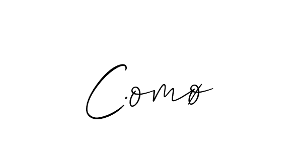 You should practise on your own different ways (Allison_Script) to write your name (C.omø) in signature. don't let someone else do it for you. C.omø signature style 2 images and pictures png