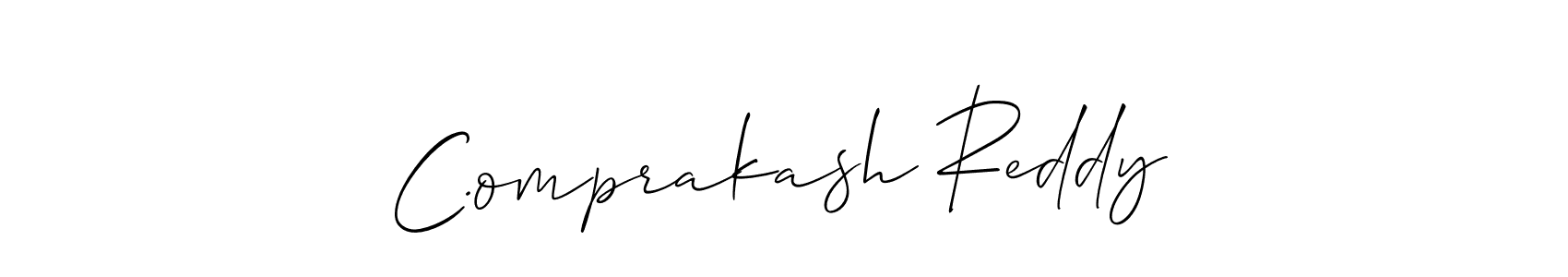 You can use this online signature creator to create a handwritten signature for the name C.omprakash Reddy. This is the best online autograph maker. C.omprakash Reddy signature style 2 images and pictures png