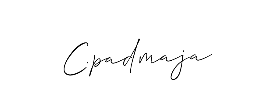 Also we have C.padmaja name is the best signature style. Create professional handwritten signature collection using Allison_Script autograph style. C.padmaja signature style 2 images and pictures png