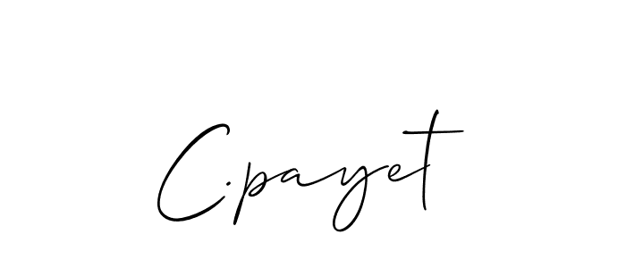 Make a beautiful signature design for name C.payet. Use this online signature maker to create a handwritten signature for free. C.payet signature style 2 images and pictures png