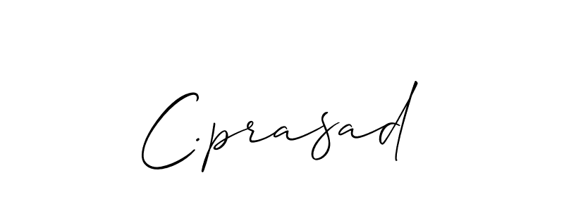Make a short C.prasad signature style. Manage your documents anywhere anytime using Allison_Script. Create and add eSignatures, submit forms, share and send files easily. C.prasad signature style 2 images and pictures png