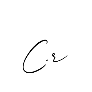 It looks lik you need a new signature style for name C.r. Design unique handwritten (Allison_Script) signature with our free signature maker in just a few clicks. C.r signature style 2 images and pictures png