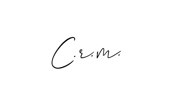 Best and Professional Signature Style for C.r.m.. Allison_Script Best Signature Style Collection. C.r.m. signature style 2 images and pictures png