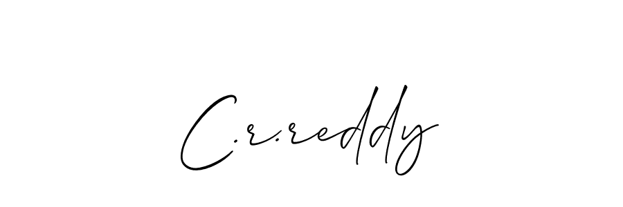 Also You can easily find your signature by using the search form. We will create C.r.reddy name handwritten signature images for you free of cost using Allison_Script sign style. C.r.reddy signature style 2 images and pictures png