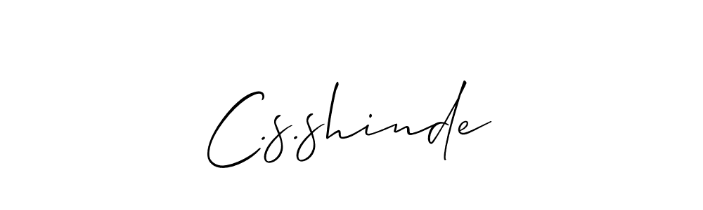 Best and Professional Signature Style for C.s.shinde. Allison_Script Best Signature Style Collection. C.s.shinde signature style 2 images and pictures png