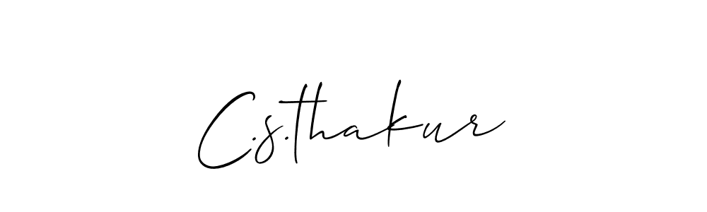 Make a beautiful signature design for name C.s.thakur. Use this online signature maker to create a handwritten signature for free. C.s.thakur signature style 2 images and pictures png