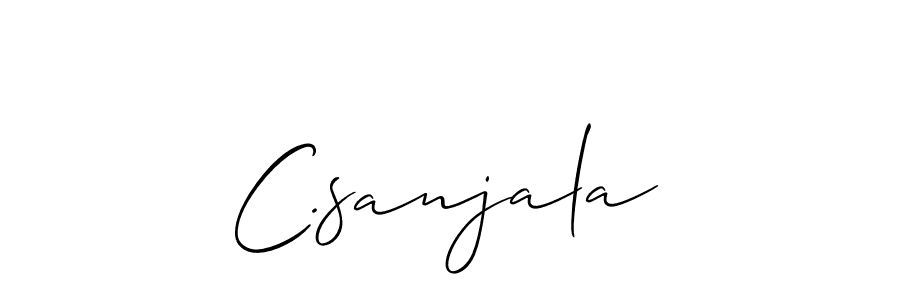 Allison_Script is a professional signature style that is perfect for those who want to add a touch of class to their signature. It is also a great choice for those who want to make their signature more unique. Get C.sanjala name to fancy signature for free. C.sanjala signature style 2 images and pictures png