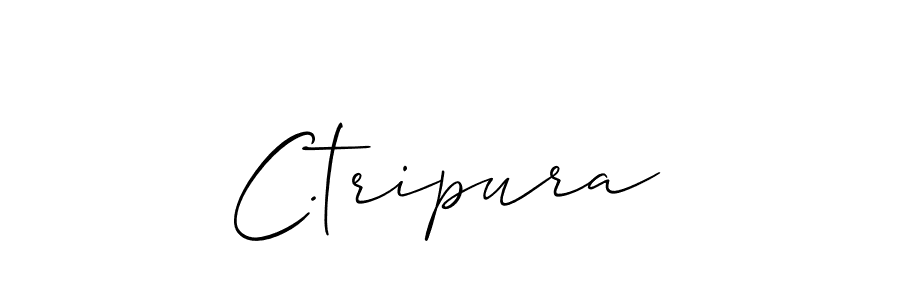 How to make C.tripura name signature. Use Allison_Script style for creating short signs online. This is the latest handwritten sign. C.tripura signature style 2 images and pictures png