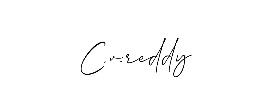 Best and Professional Signature Style for C.v.reddy. Allison_Script Best Signature Style Collection. C.v.reddy signature style 2 images and pictures png