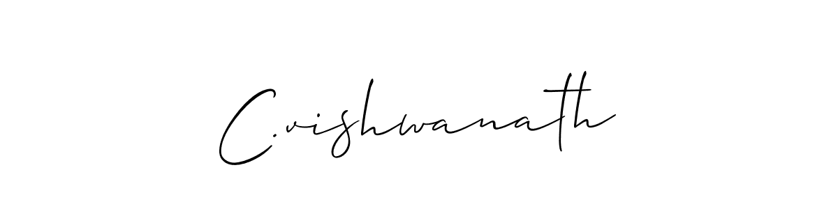 if you are searching for the best signature style for your name C.vishwanath. so please give up your signature search. here we have designed multiple signature styles  using Allison_Script. C.vishwanath signature style 2 images and pictures png