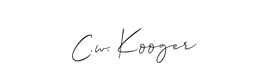 Once you've used our free online signature maker to create your best signature Allison_Script style, it's time to enjoy all of the benefits that C.w. Kooger name signing documents. C.w. Kooger signature style 2 images and pictures png